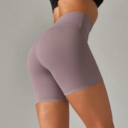 Luxurious High Waist Breathable Yoga Shorts Contour