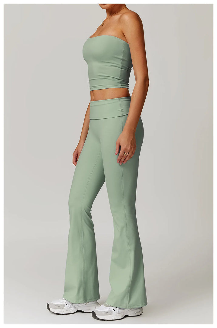 Sculpted Strapless Yoga Vest Contoured Support Brassiere