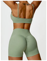 Load image into Gallery viewer, Contoured Padded Sling Seamless Sports Bra Quick Dry
