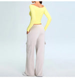 Load image into Gallery viewer, Off Shoulder Contour Seamless Athleisure Top Nylon
