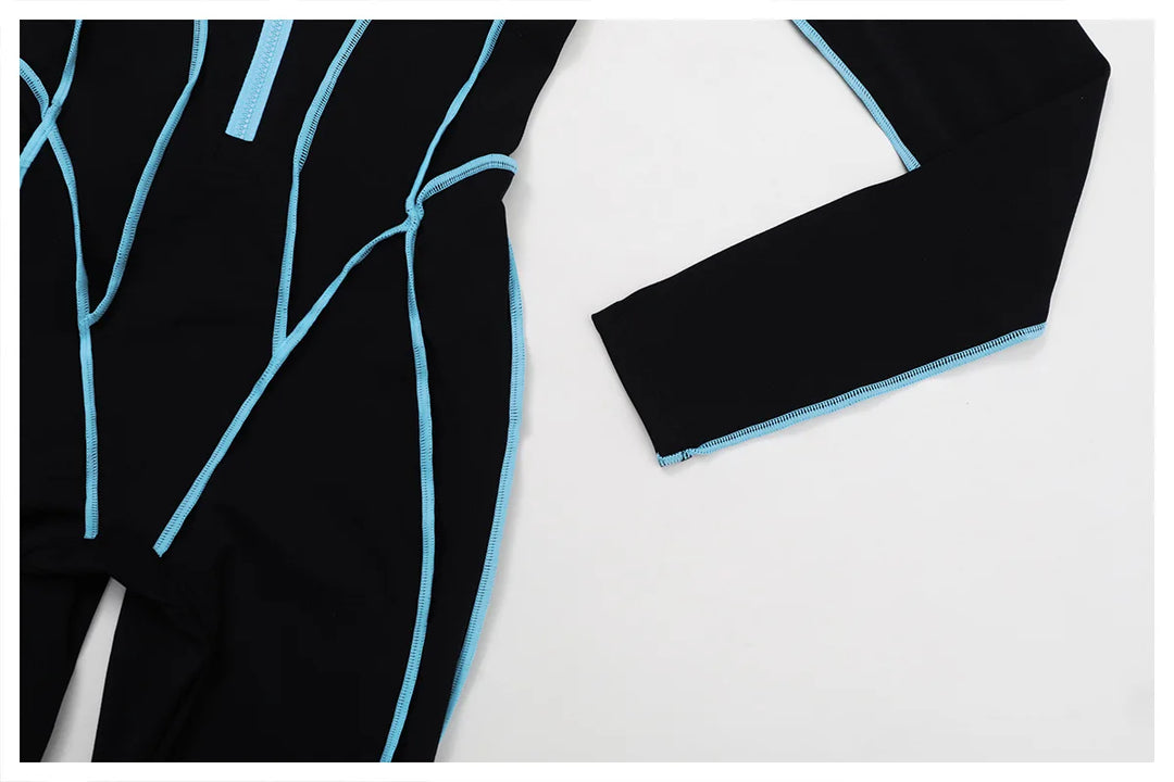 Premium Contour Seamless Breathable Jumpsuit With Front Zip