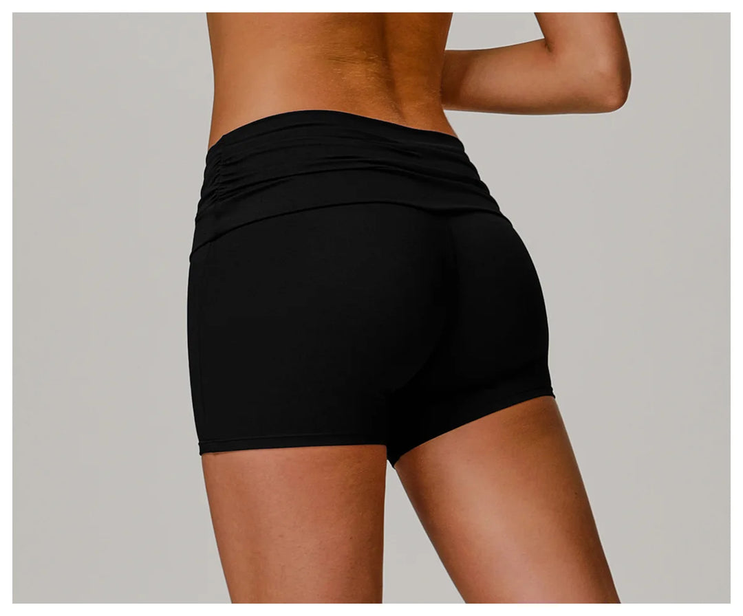 Sculpted Contour Fit High Waist Performance Shorts Nylon