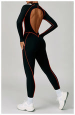 Load image into Gallery viewer, Premium Contour Seamless Breathable Jumpsuit With Front Zip
