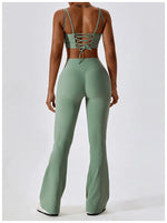 Load image into Gallery viewer, Contour High Waist Flare Leggings With Performance Wear
