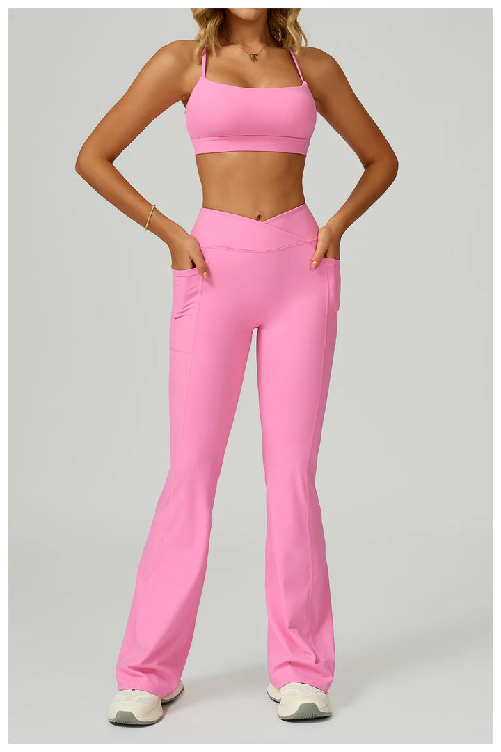 Two Piece Ultra Performance Yoga Luxe Set High Waist Band