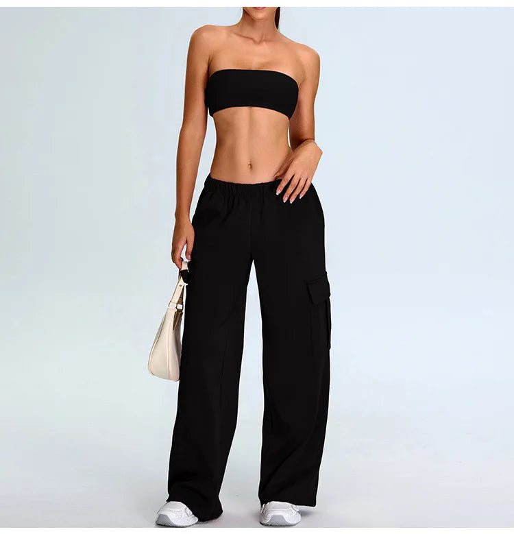 Strapless Moisture-Wicking Contour Yoga Bra for Performance