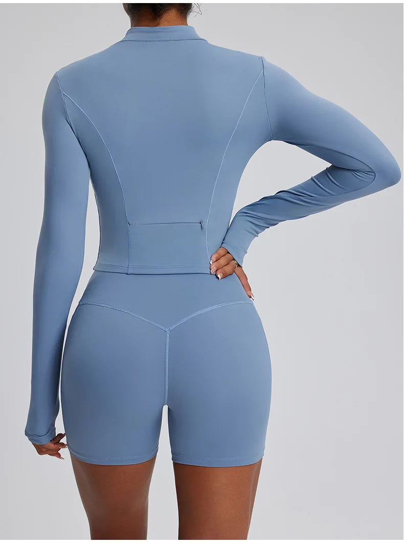 Contour Stretch Athleisure Bell Bottoms Set Nylon Spandex