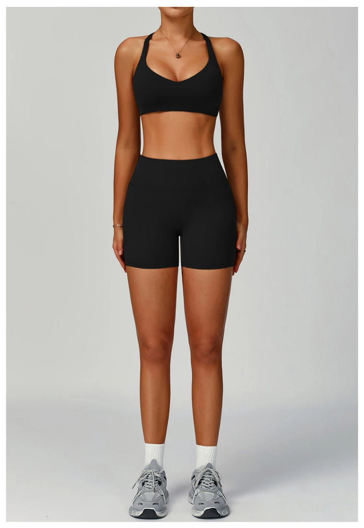 Seamless Performance Contour Yoga Set With Waist Band