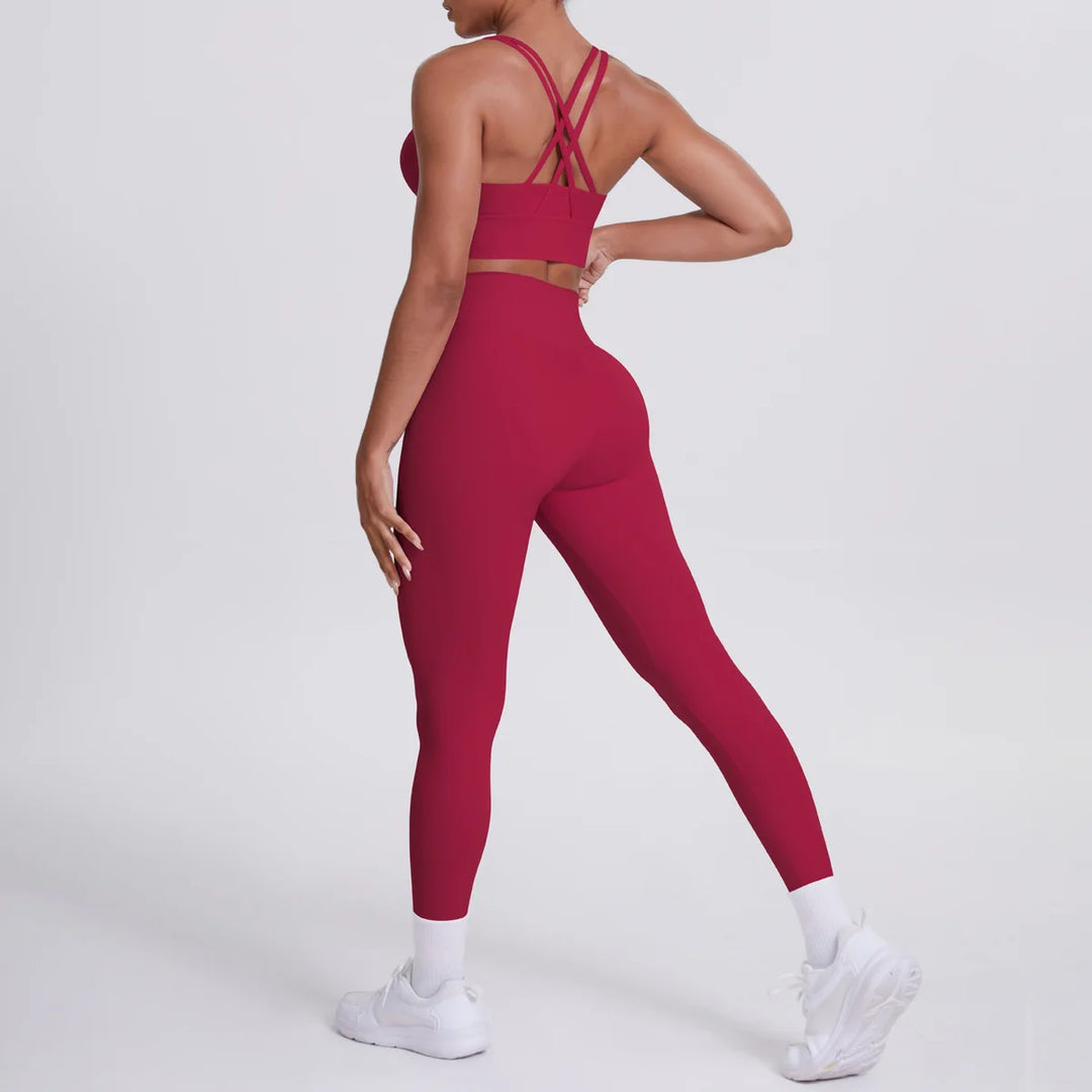 Ultra Luxe Contour Yoga Wear 2 Piece Leggings Nylon