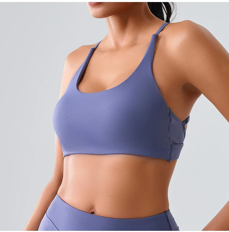 Cross Back Premium Contour Seamless Compression Bra