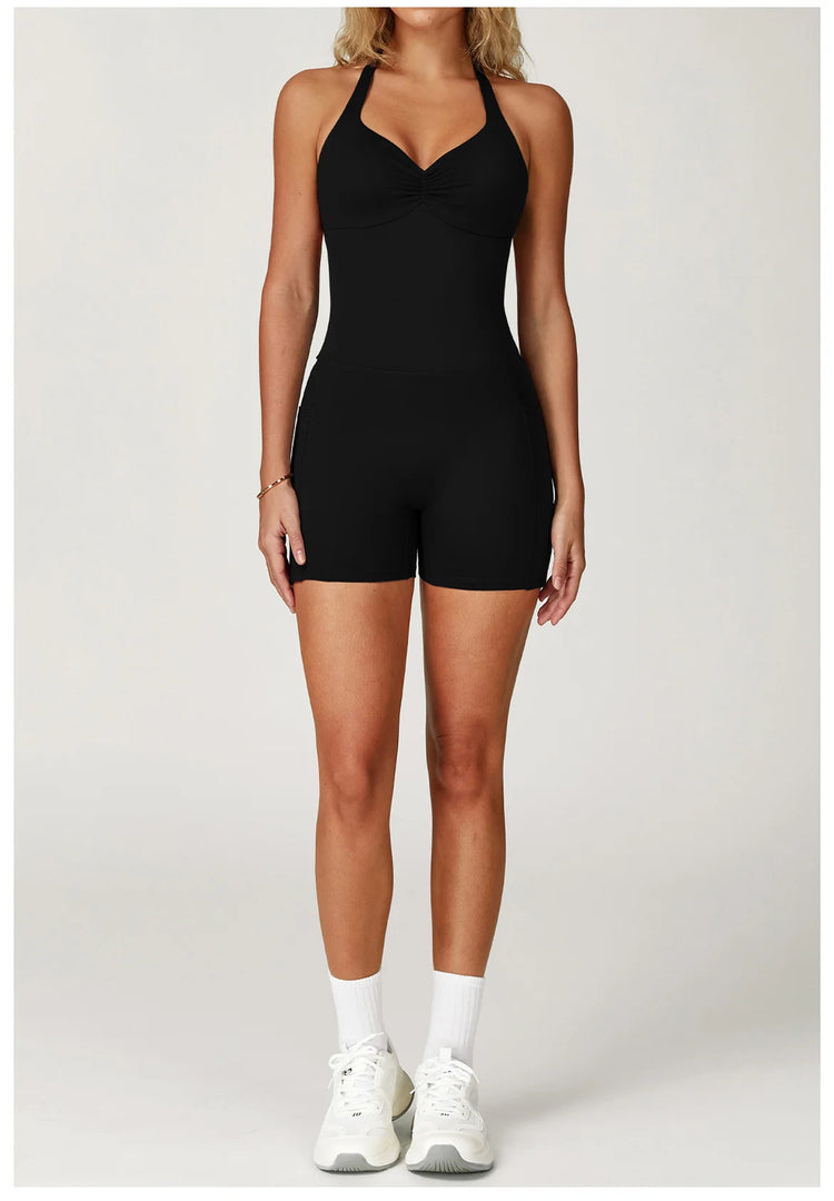 Contoured Seamless Performance Jumpsuit Set Polyester