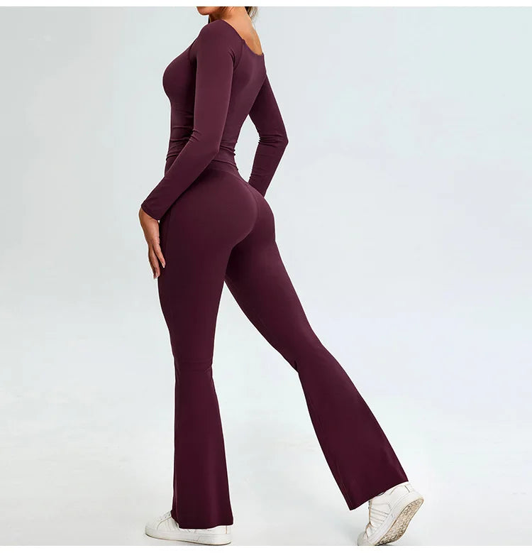Contoured Performance Tracksuit Set With Long Sleeves