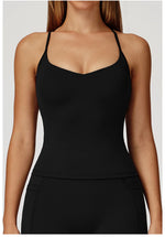 Load image into Gallery viewer, Cross Strap Light Weight Breathable Contour Sport Bra
