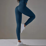 Load image into Gallery viewer, Ribbed Scrunch Contour Seamless High Waist Leggings
