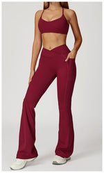 Load image into Gallery viewer, Two Piece Contoured Seamless Performance Athletic Set Nylon
