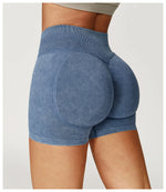 Load image into Gallery viewer, High Waist Sandwashed Performance Yoga Shorts LuxeLine
