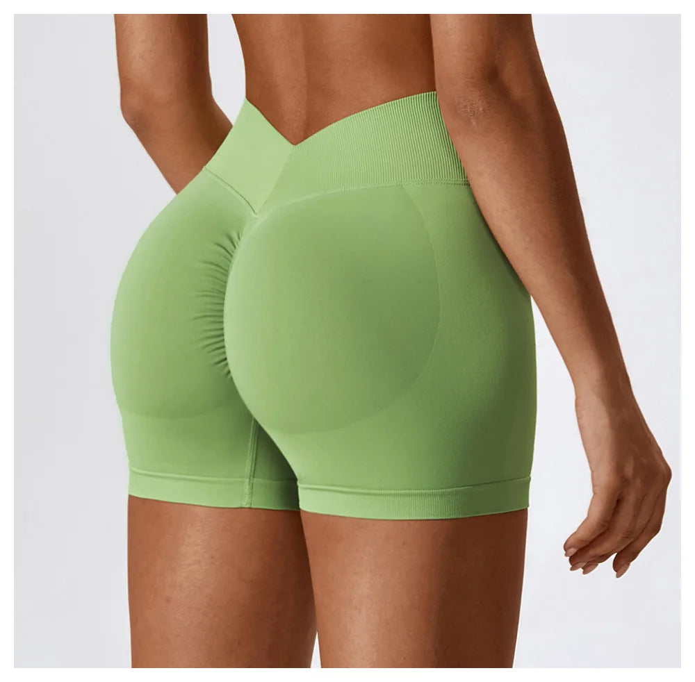 Elevated Contour Seamless Premium Yoga Shorts Nylon