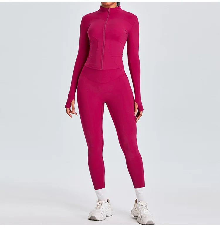 Luxurious Two Piece Contoured Performance Yoga Leggings