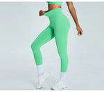 Load image into Gallery viewer, Seamless High Waist Leggings Moisture Wicking Contour
