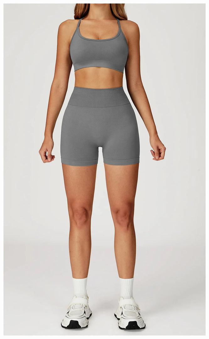 Seamless Contour Two Piece Yoga Set for Performance