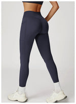 Load image into Gallery viewer, Cross Waist High Rise Contoured Elegance Yoga Leggings
