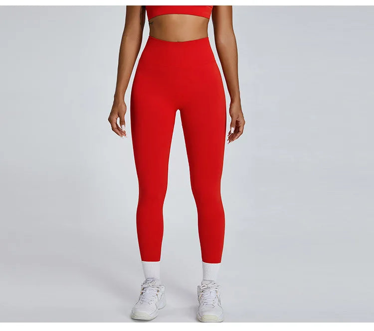 Seamless High Waist Leggings Moisture Wicking Contour