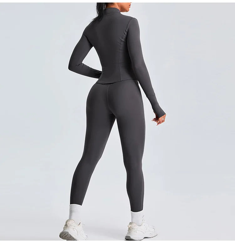 Luxurious Two Piece Contoured Performance Yoga Leggings