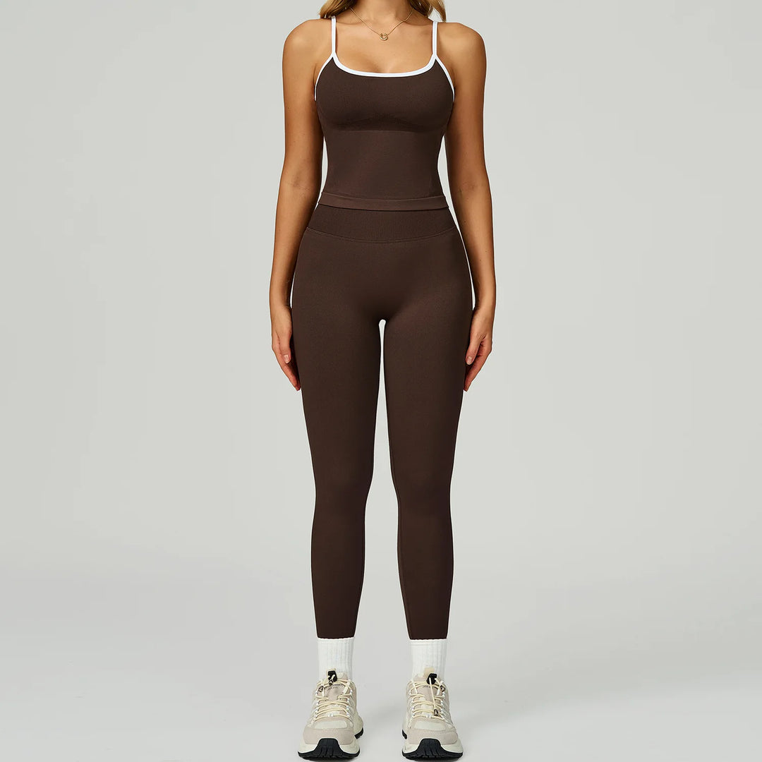 Seamless Contour Two Piece Yoga Set Luxe Performance Wear