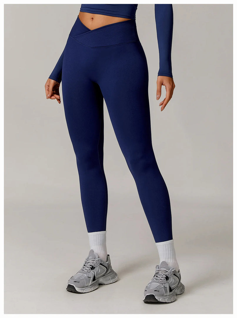 High Waist Contoured Seamless Leggings for Performance