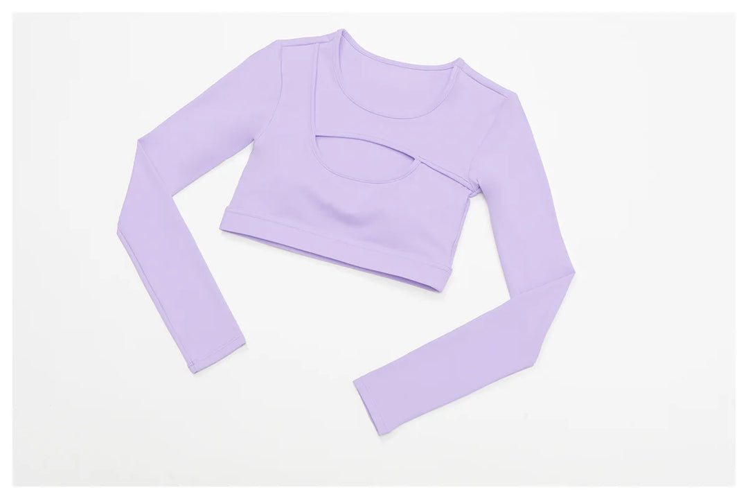 Sculpted Performance Long Sleeve Yoga Top Breathable