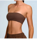 Load image into Gallery viewer, Strapless Moisture-Wicking Contour Yoga Bra for Performance
