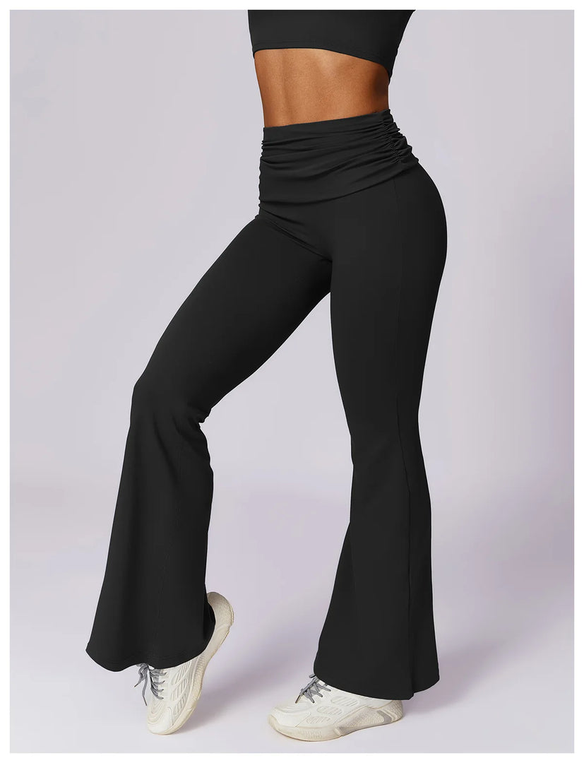 High Waist Flare Leggings for Studio Sophistication