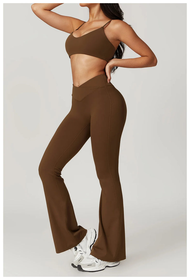 2 Piece Contour Performance Leggings Set Nylon Blend
