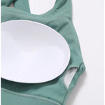 Load image into Gallery viewer, Crossed Shoulder Strap Yoga Bra Premium Nylon Spandex
