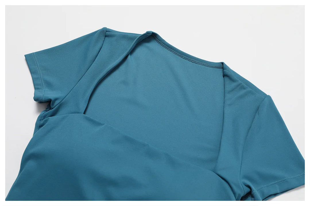 Soft Premium Contoured All In One Yoga Bodysuit Sleeves