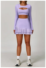 Load image into Gallery viewer, Elite Contoured Waist Pleated Tennis Skirt With Pockets
