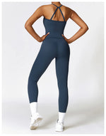 Load image into Gallery viewer, Seamless Sculpted Yoga Core Set Leggings Ribbed Contour
