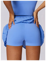 Load image into Gallery viewer, Pocketed High Waist Tennis Skirt Performance Wear Nylon
