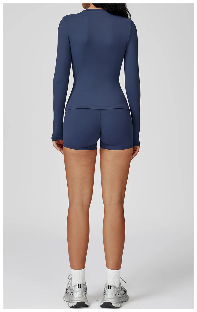 Luxurious Contour 2 Piece Yoga Athleisure Set Nylon