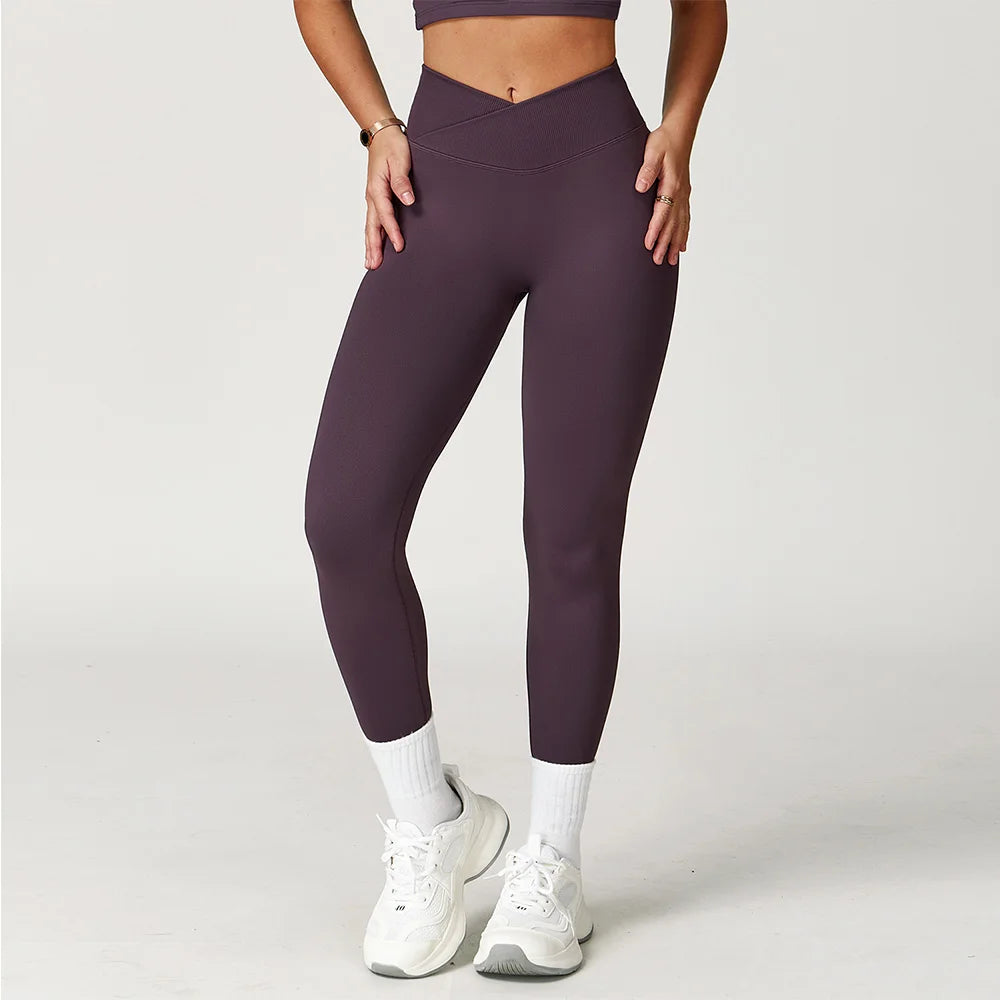 High Waist Contoured Seamless Leggings for Performance