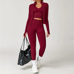 Load image into Gallery viewer, Seamless Performance Yoga Set Contour Luxurious Comfort
