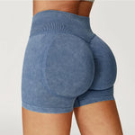 Load image into Gallery viewer, High Waist Sandwashed Performance Yoga Shorts LuxeLine
