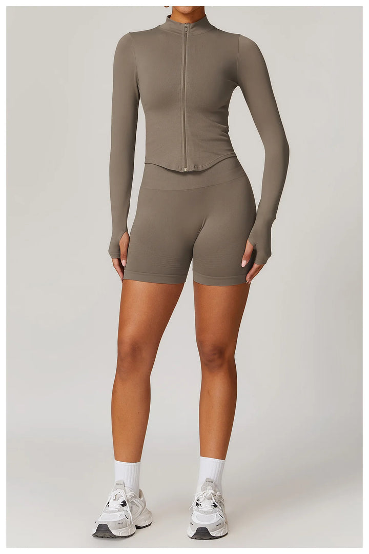 Seamless Contour Performance Fabric Two Piece Yoga Set