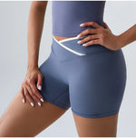 Load image into Gallery viewer, High Rise Contour Performance Shorts With Cross Wise Waist
