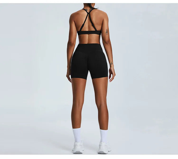 Luxuriant Seamless High Waist Sculpted Yoga Shorts