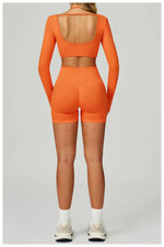 Load image into Gallery viewer, Seamless Contour 2-Piece Contemporary Yoga Set Breathable
