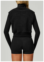 Load image into Gallery viewer, Winter Velvet Contoured High Neck Performance Cozy Vest
