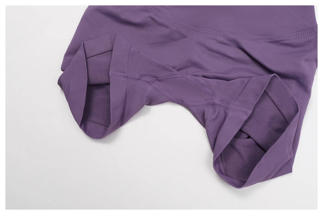 Premium Breathable High Waist Contoured Scrunch Shorts Nylon