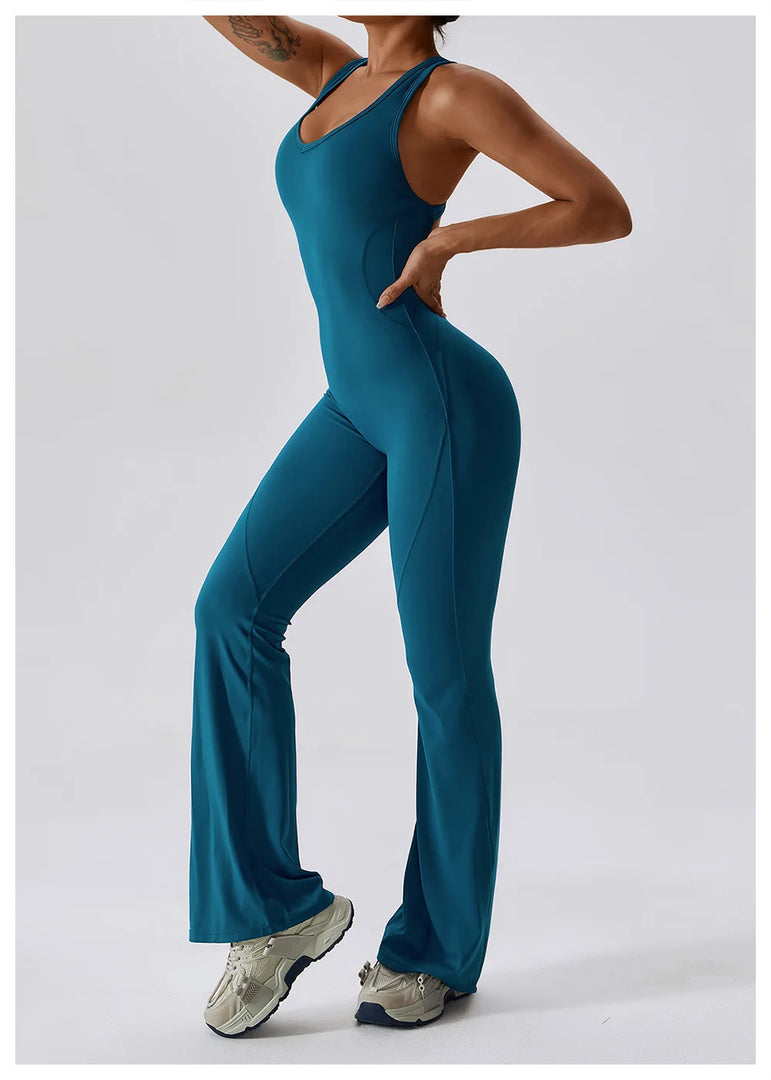 Seamless Contour Studio Jumpsuit Breathable Nylon Knit