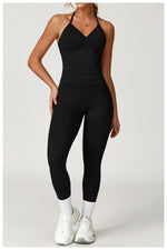 Load image into Gallery viewer, Two Piece Yoga Set Seamless Contour Performance Wear
